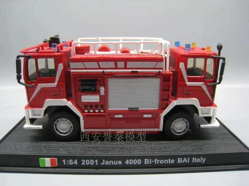 Amer 1/64 JANUS 4000 BI-FRONTE Баи имитация двухголовая модель пожарного грузовика из сплава пластиковая игрушка автомобиль Коллекционная фурнитура с моделью