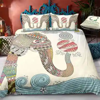 

3D animal bedding sets decorative elephant printing fashion new style modern bedding sets 2/3 pcs