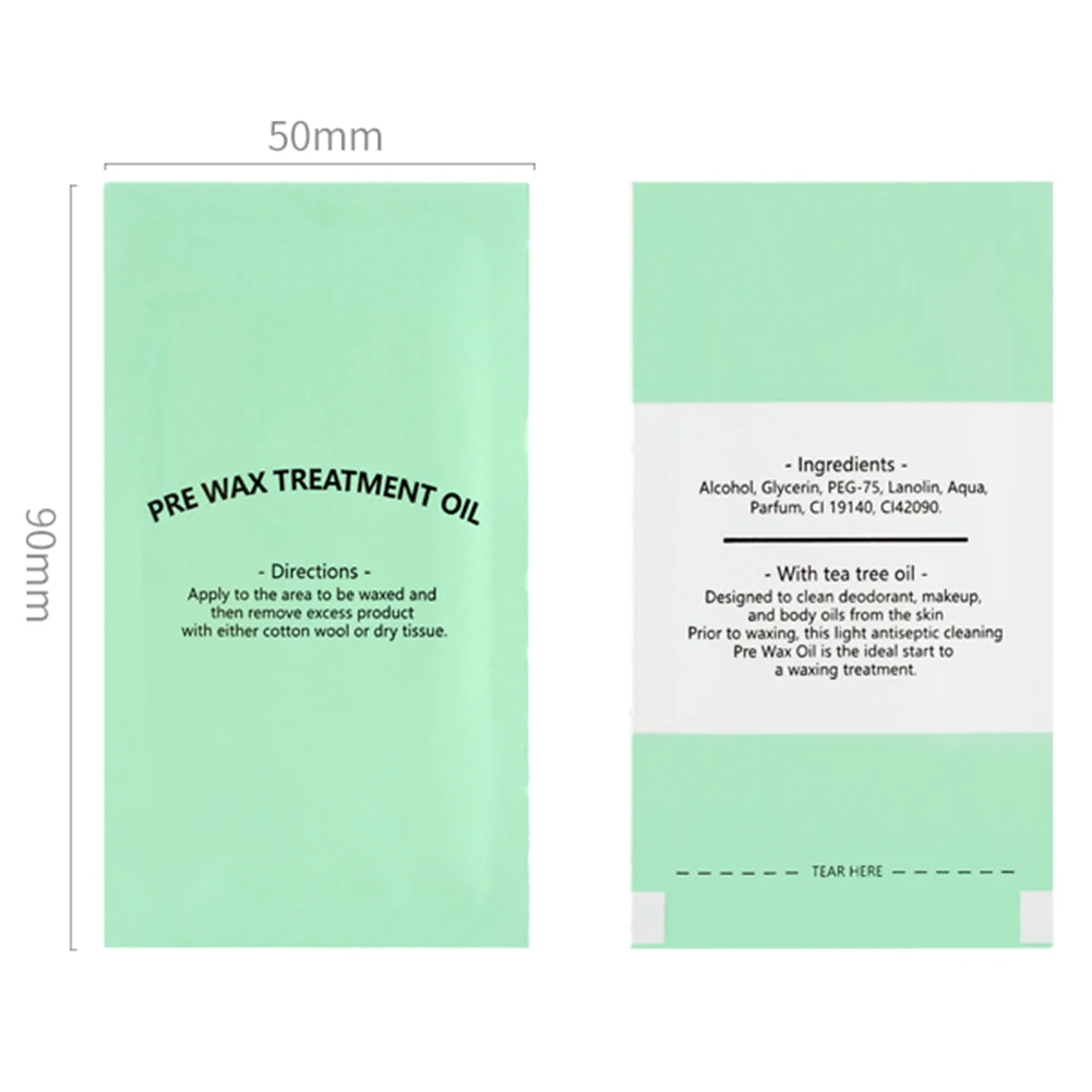 Wax Removal Wipe Wrapped Wet Tissue Wax Oil Cleaning Hair Removal Tools