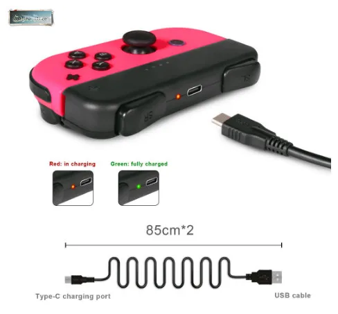 Мини estación de carga портативный para Nintend Swithc Joy-con indicador de зарядное устройство светодиодный-Negro