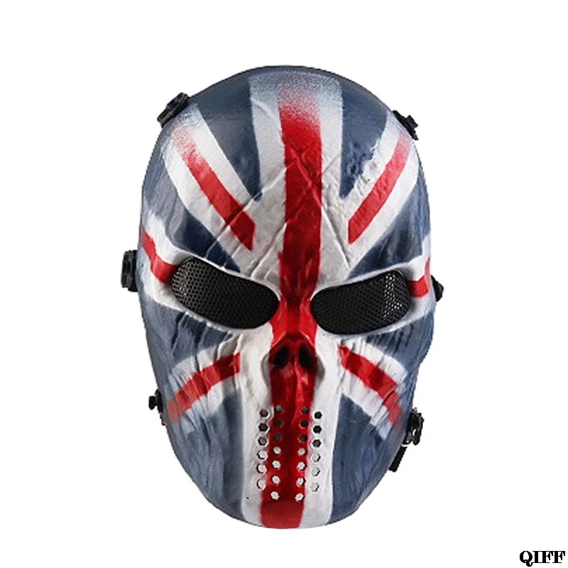 like pic Хэллоуин страйкбол Пейнтбол унисекс Полное Лицо Череп Скелет Защита CS маска - Цвет: like pic
