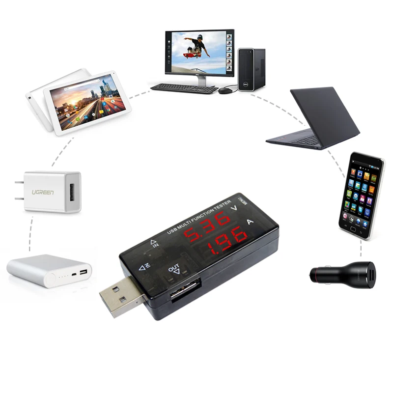 USB вольтметр тестер 4-30 в 3 А цифровой вольтметр Амперметр автомобильный измеритель напряжения детектор монитор Банк питания зарядное устройство детектор