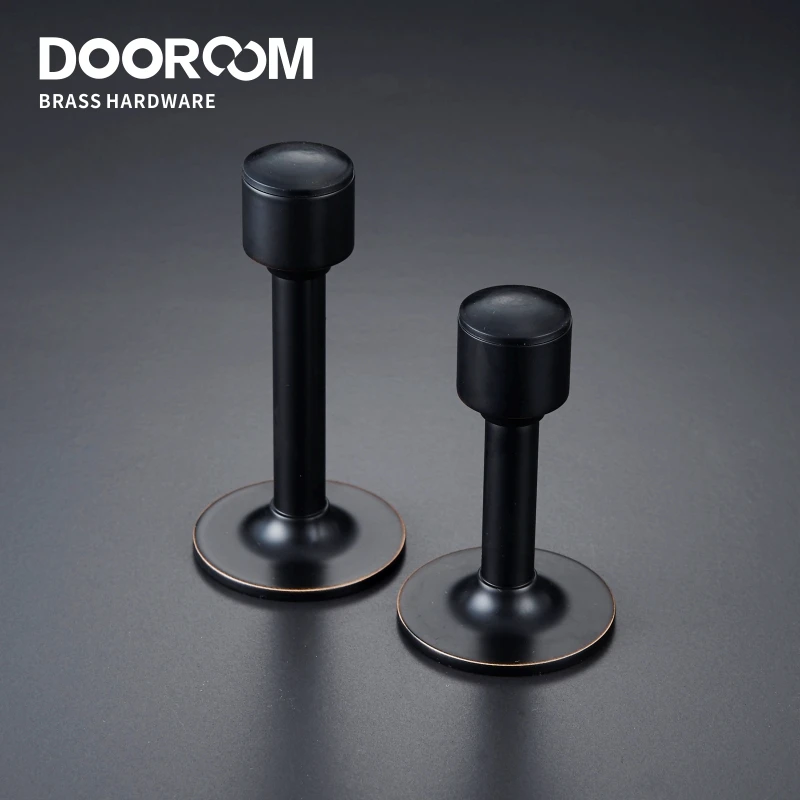 Brass Door Stopper Hole Free Bathroom Floor Wall Mount