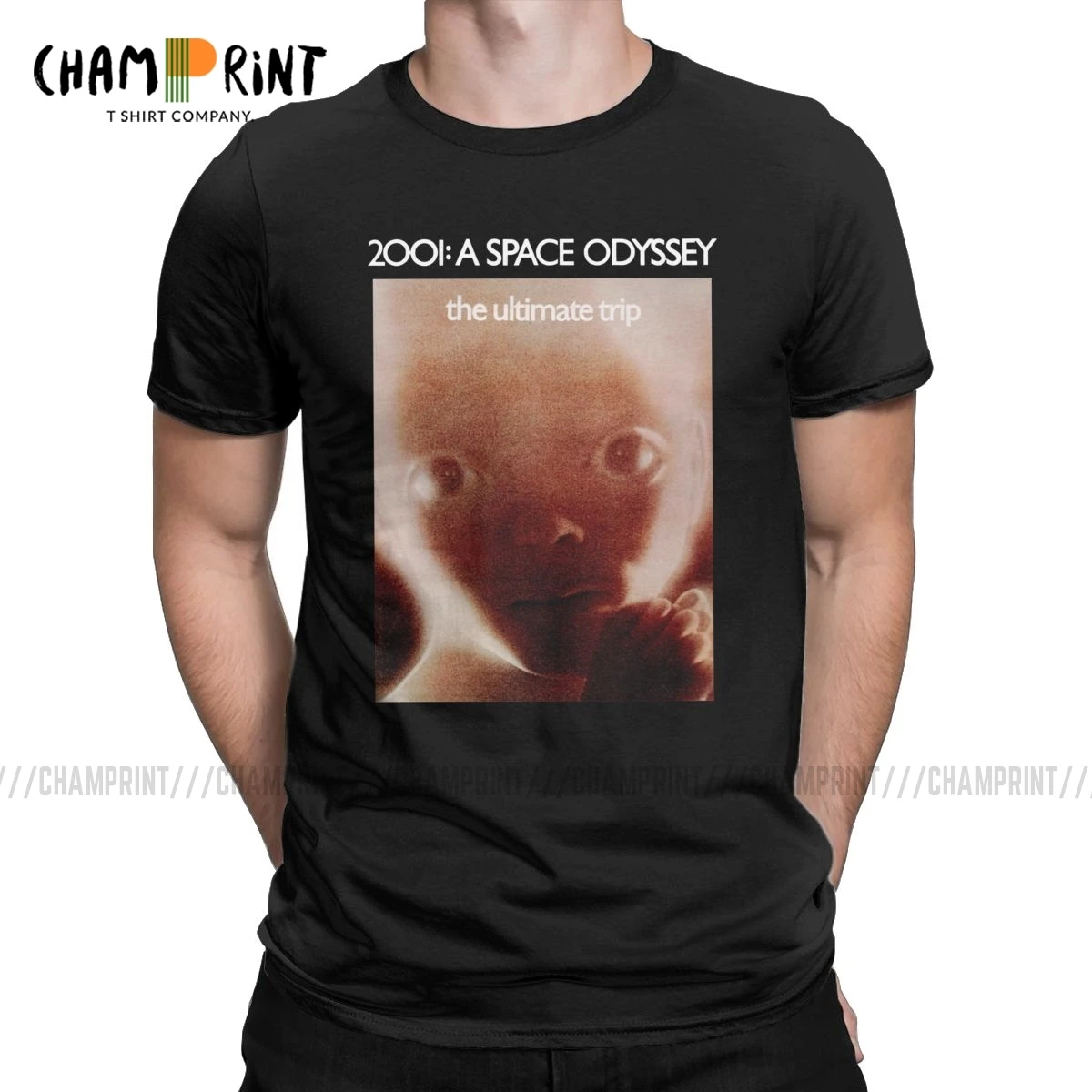 2001 A Space Odyssey мужские футболки Kubrick Sci Fi Movie винтажные с коротким рукавом и | Футболки -4000529978222