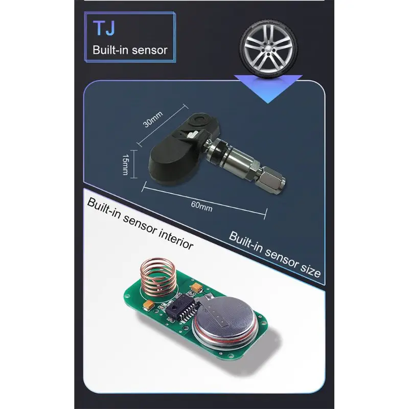 U912 автомобильная система контроля давления в шинах, ЖК-дисплей, Автомобильная сигнализация в шинах