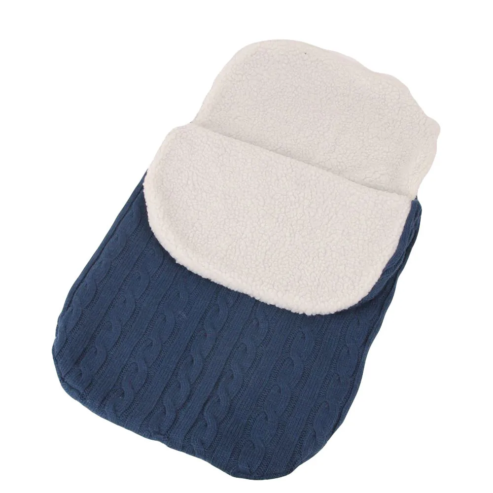 navy Sleeping Bag Спальный мешок для младенцев, спальный мешок для младенцев, милый мягкий Одноцветный спальный мешок, сумка для коляски из микрофибры - Цвет: navy Sleeping Bag