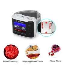 

Cold Laser High Blood Pressure Wrist Laser Watch Chinese acupuncture Therapy for Chronic Rhinitis Diabetes Hypertension