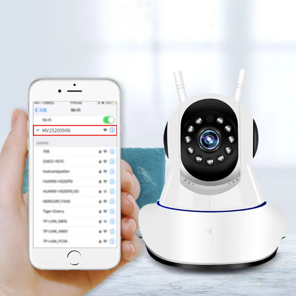 Xiaovv Q5 HD 1080P WiFi ip-камера двойная антенна ip-камера 355 ° PT Панорамное вращение APhotspot Двусторонняя аудио Ночная детская спальная