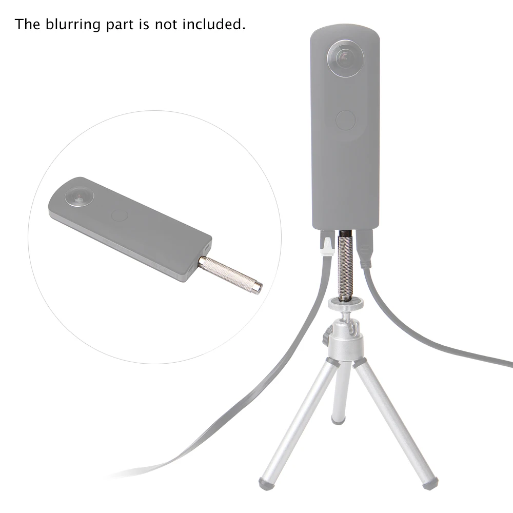 Andoer 1/" Удлиняющая резьба винтовой стержень для Ricoh Theta S& M15 для Cam для samsung Шестерня винтовое отверстие цифровая камера видеокамера