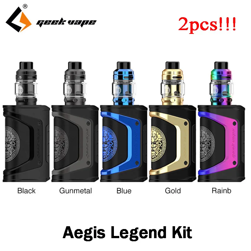 

2pcs/lot Original Geekvape Aegis Legend Kit Limited with 200W TC Box Mod 5ml Zeus Subohm Tank Mesh Z1/Z2 0.4ohm Coil E Cig Vape