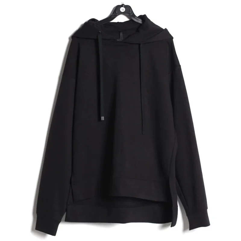 Men's Long Sleeve Hoodie Spring And Autumn New Korean Pure Color Dark Wind Casual Versatile Loose Large Size Hoodie