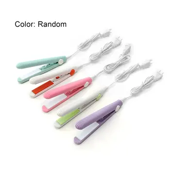 

Mini Hair Straightening Iron Splint Dry & Wet Alloy Heating Board Fringe Curling Straightener DIY Electric Hair Styling Tools