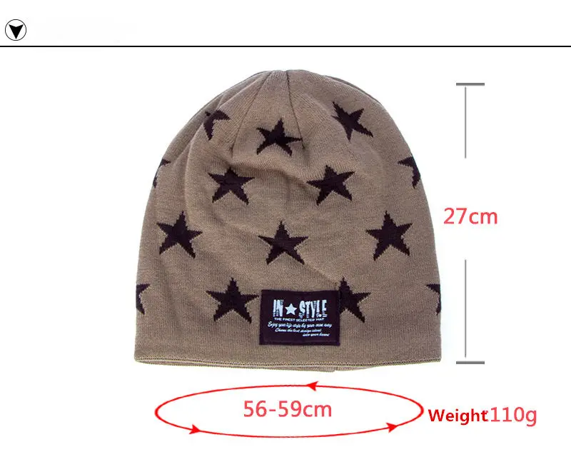 Корейские зимние шапки бини для мужчин Skullies Beanie Hat Зимняя шапка мужская и женская Балаклава Gorras Bonnet вязаная шапка пентаграмма