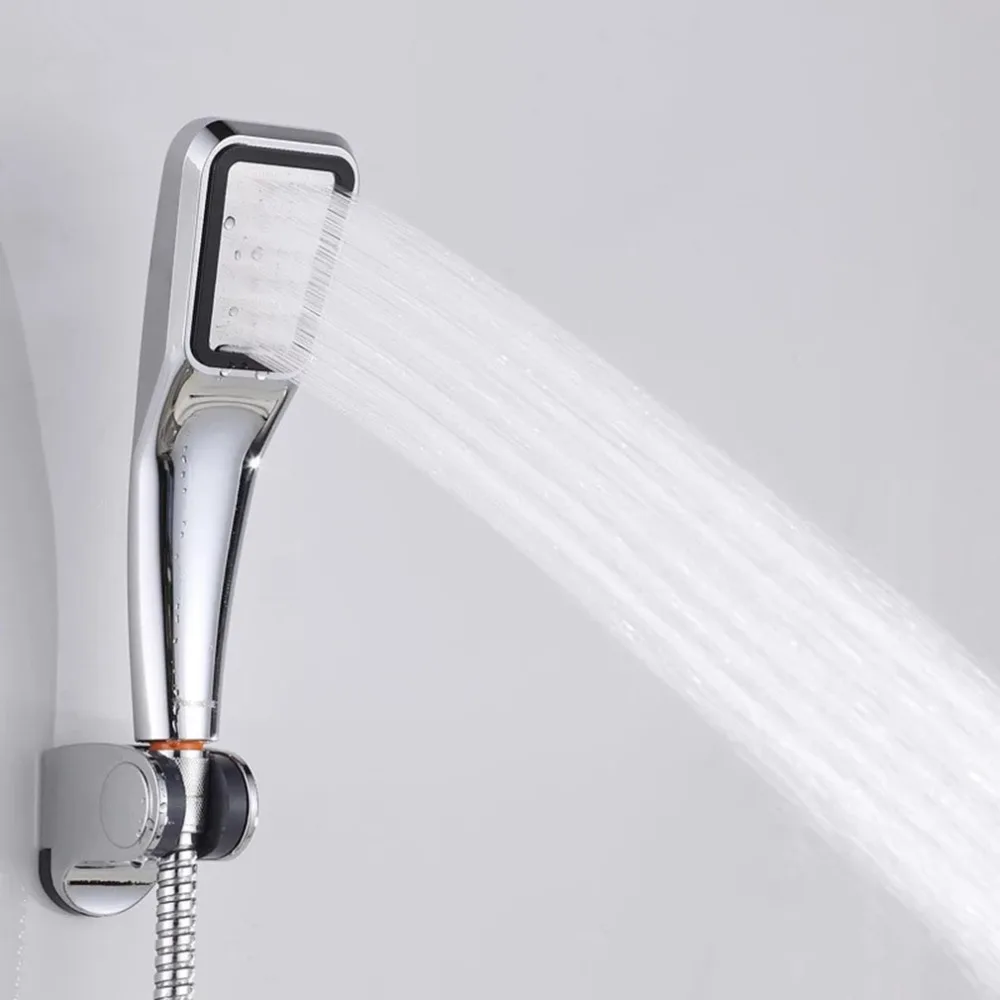300 Tiny Holes Pressure Water Booster Saving Square Shower Head Handheld Bathing Sprayer Bathroom Hand | Обустройство дома