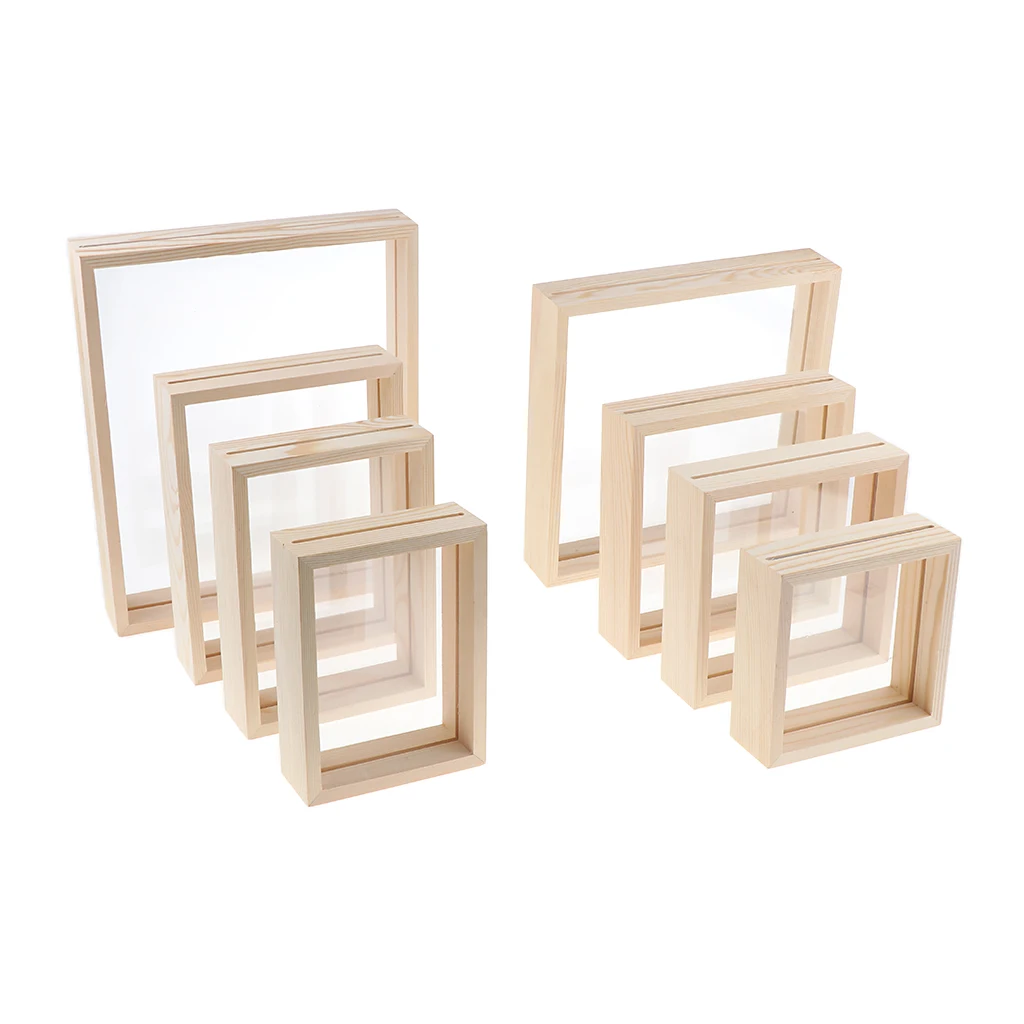 Glass Display Photo Frame Modern Art Picture Display Holder for Wall Mounting Photo Frame for Specimen Glass Display Photo Frame Modern Art Picture Display Holder for Wall Mounting Photo Frame for Specimen