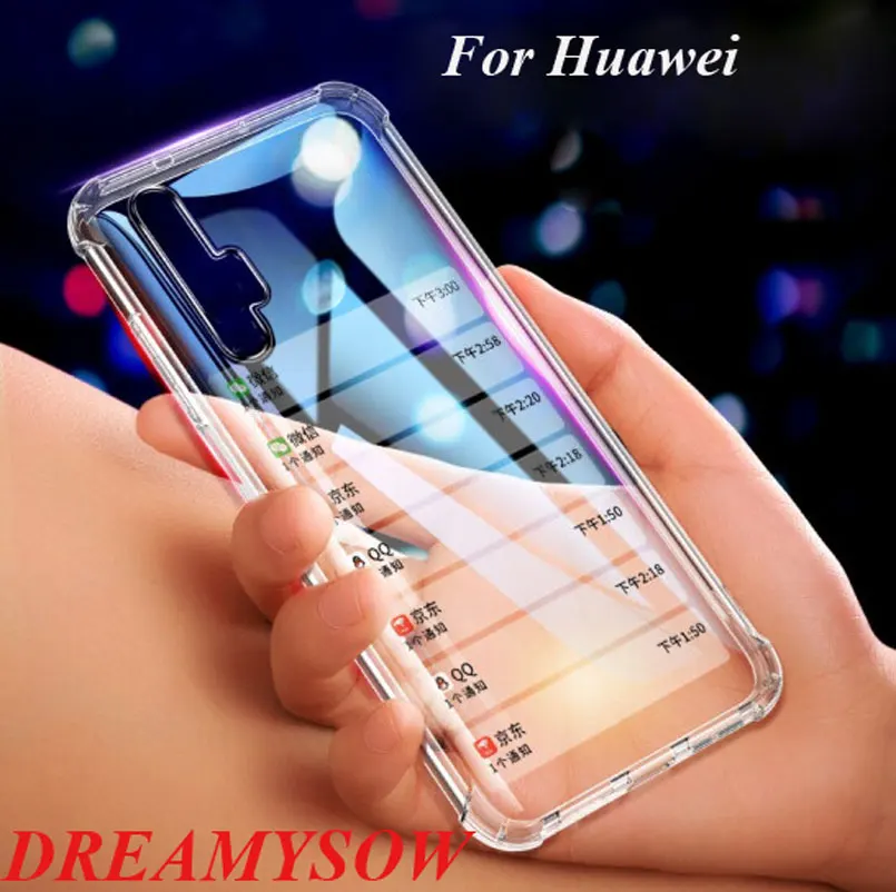 

Cases For Huawei Nova 5 5i Pro Y6 Y7 Pro 2019 Mate30 Lite Funda Transparent Anti Knock TPU Soft Cover Honor 20 Pro 8S Coque Cade