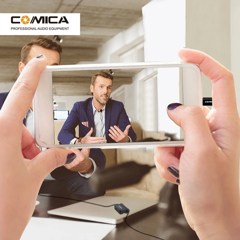 COMICA CVM-SIG.LAV V05 MI Многофункциональный петличный микрофон для IPhone XS Max X 8 7 Plus с интерфейсом
