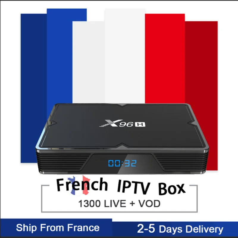 X96H Android 9.0/Dual WIFI/6K smart tv box&pro neo iptv subscription Europe France Beigium Arabic bein sport Android tv box