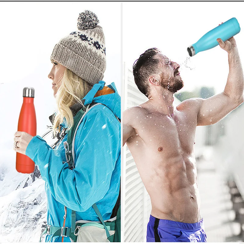 Бутылка для воды из нержавеющей стали двойная настенная вакуумная фляжка