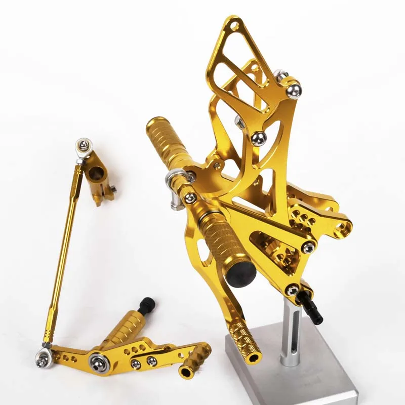 SMOK педаль мотоцикла для Yamaha YZF R1 2007 2008 ЧПУ Rearsets подножки задний тормоз сдвиг регулировочный набор Серебряный черный красный
