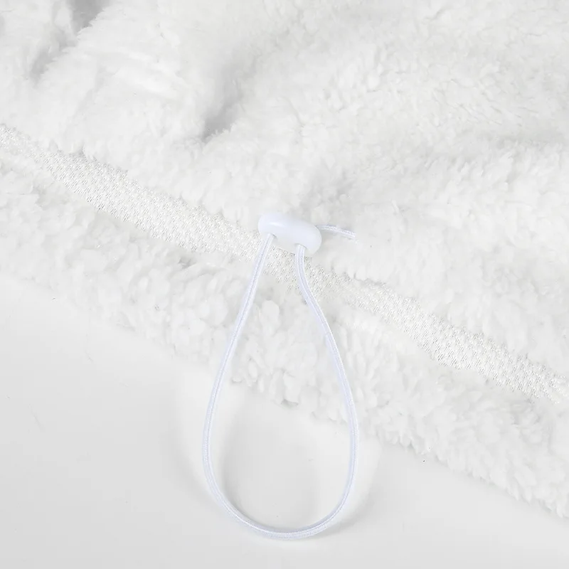 BOOFEENAA половина молния овечья шерсть толстовки для женщин уличная письмо вышивка женские толстовки Осень Зима Одежда C67-AC27