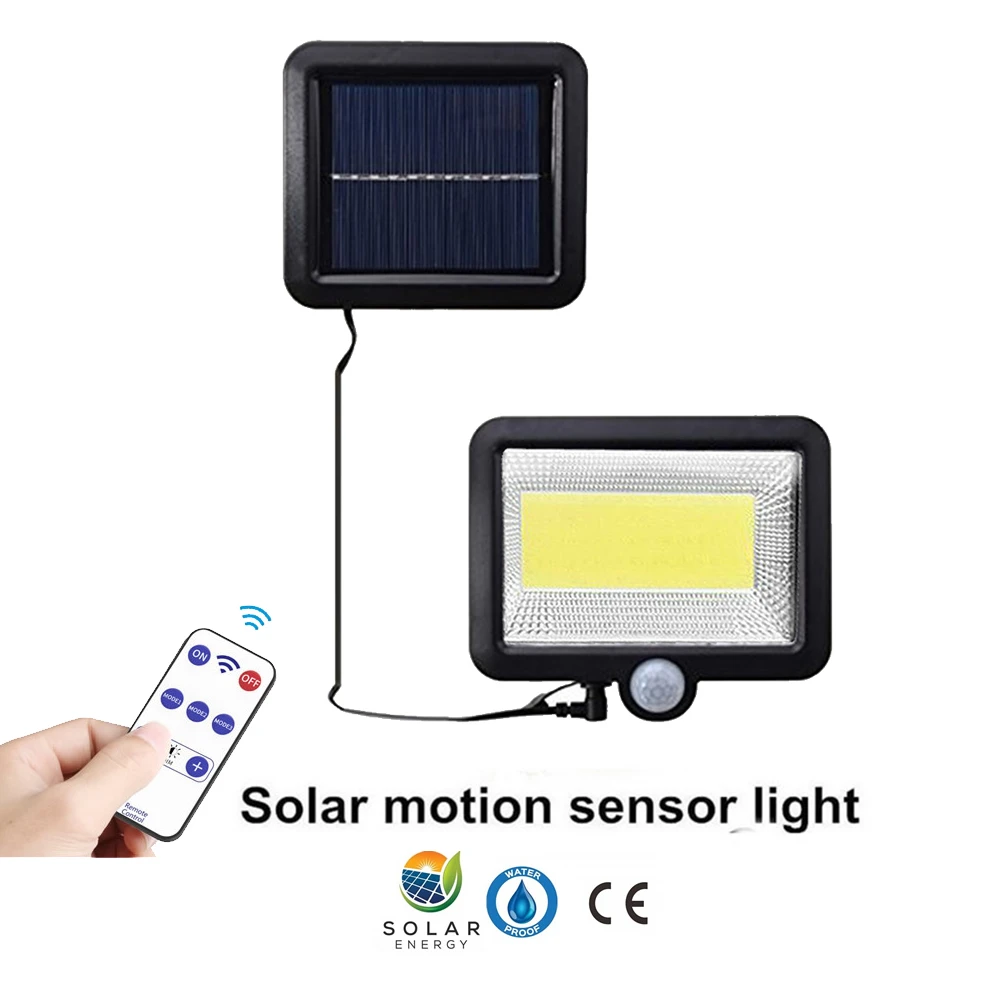 

100 LED solar Generation Power Energy PIR Infrared Motion Sensor Garden Security Lamp Outdoor Light for for Garden Décor seperab