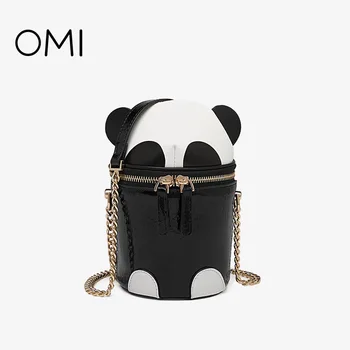 

Omi Omi Niche Panda Bag Female National Fashion Cross Body Bucket Bag All-Match and Cute Girl Small Chain One Shoulder Bag