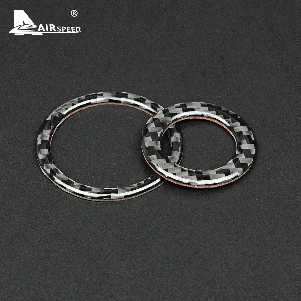 Наклейка на кнопку включения/остановки двигателя автомобиля из углеродного