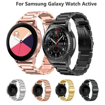

20mm Steel Strap For Samsung Galaxy Watch Active Smart watch Band for Samsung Gear S2 wristband Bracelet For Samsung Galaxy 42mm