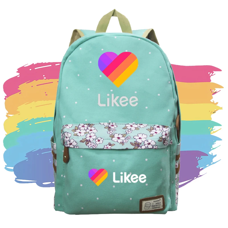 

LIKEE LIVE Floral Backpack for Men Women Boys Girls and Teenagers LIKEE Printed Backpack Small Fresh Fashion Backpack