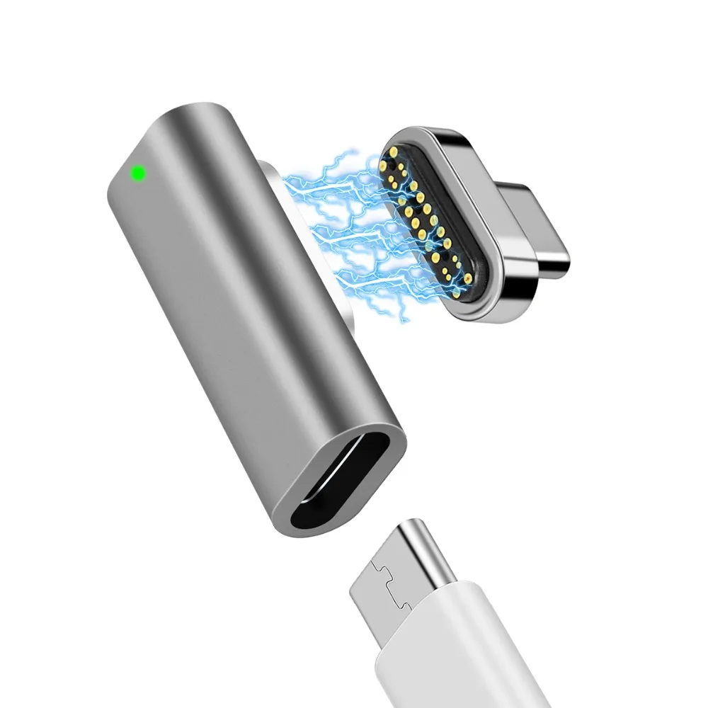 24 контакта 100 Вт 20 В/5 А зарядный Магнитный адаптер USB Type C с кабелем для Macbook Pro
