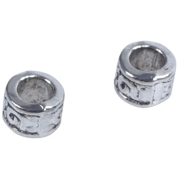 

170 Pcs Spacer Beads : 50 PCS Swirl Spacer Beads Fit Charm Bracelet with 120 Pcs Silver Tone Carved Tube Spacer Beads 4X6Mm ,DIY