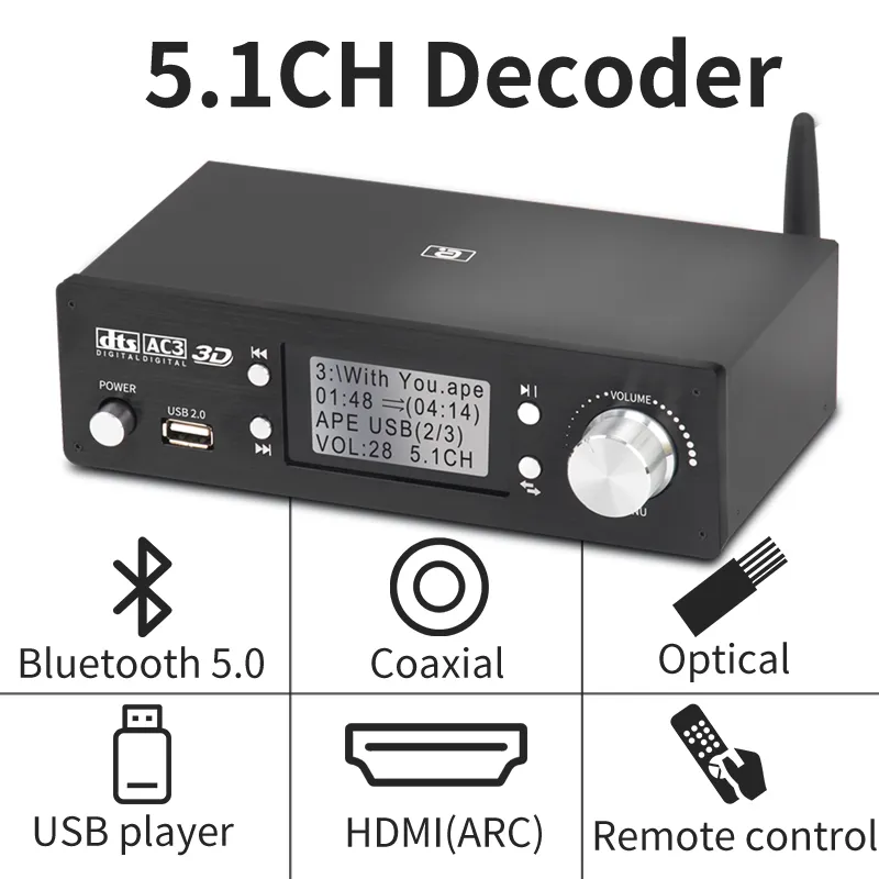 Slumkvarter rysten Kriger Hdmi-compatible Converter | Dolby Atmos Converter | 5.1ch Audio Decoder -  Digital-to-analog Converter (dac) - Aliexpress