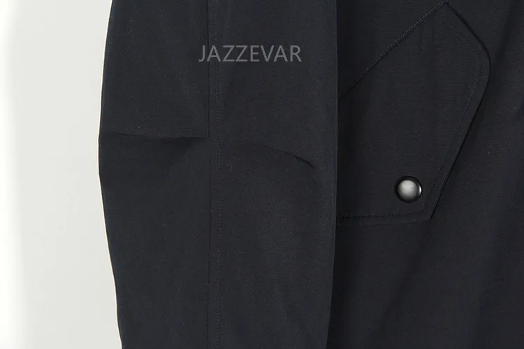 Jia Zehua JAZZEVAR Женский Повседневный большой размер удлиненный свободный крой выше колена воротник из натурального меха пуховик пальто