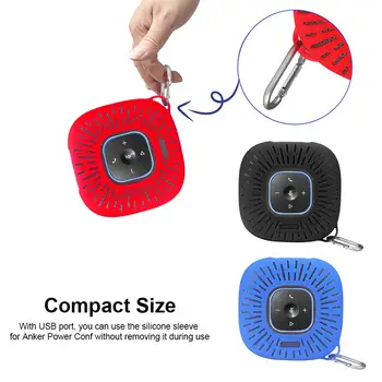 

Bluetooth Speaker Cover Compact Ultra-thin Loudspeaker Non-slip Box Case Protective Silicone Sleeve For Anker Power Conf