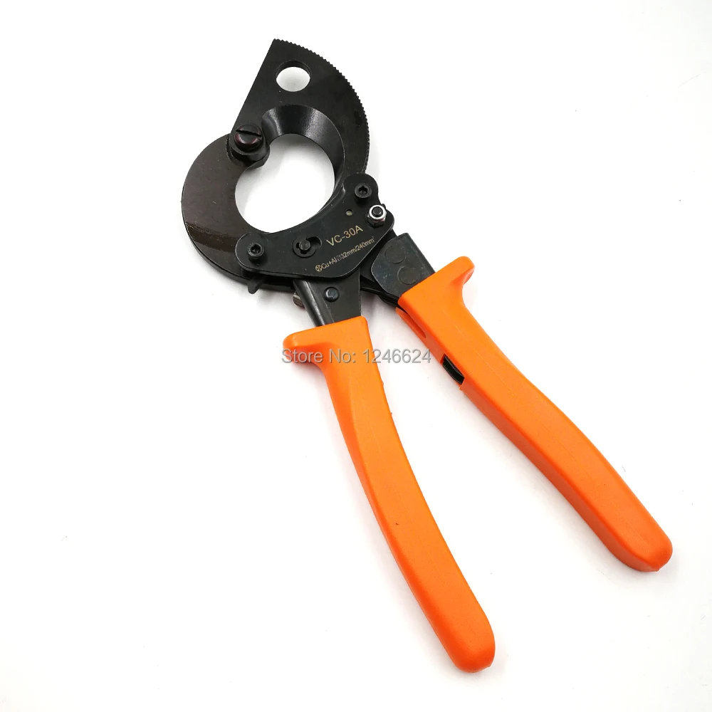 Cable Cutting Shears Tool VC 30A Mini Small Scissors Rachet Wire Cutter Pliers Cutting CU/AL
