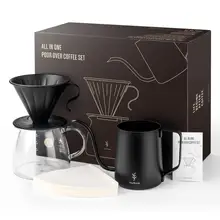 V60 Drip Tropf Sets Kaffee Filter 1500ml Hitzebeständigen Cafe Server Wasserkocher Filter Kaffee Topf Kalten Tropf Barista Werkzeuge