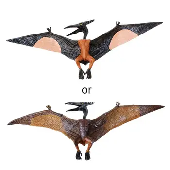 

Pterodactyl Dinosaur Action Figure Toys Hand Puppet Kids Educational Model F3ME