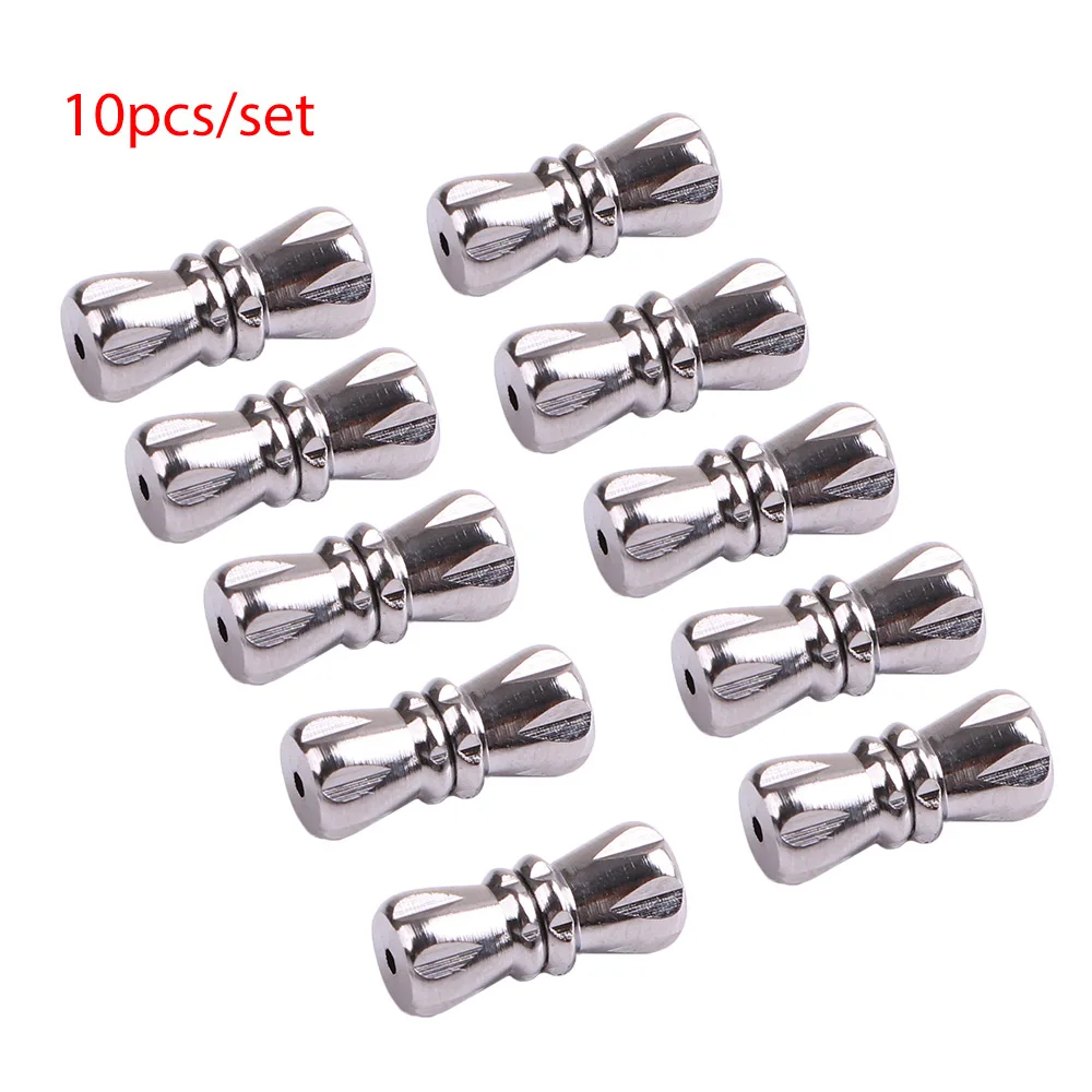 

10Pcs Dull Silver Barrel Screw Clasps Connectors For Bracelet Necklace Jewelry Making Findings Hole 1mm Accessories