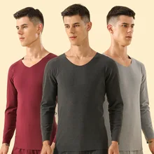 Зимние длинные толстые Мужские Термо de бархат seemless наборы нижнего белья согревают для российской Канады и европейских мужчин