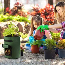 4/7/10 Gallon Growing bags for Vegetable,Potato,Carrot,onion Cotainer garden planting tools Fabric pots