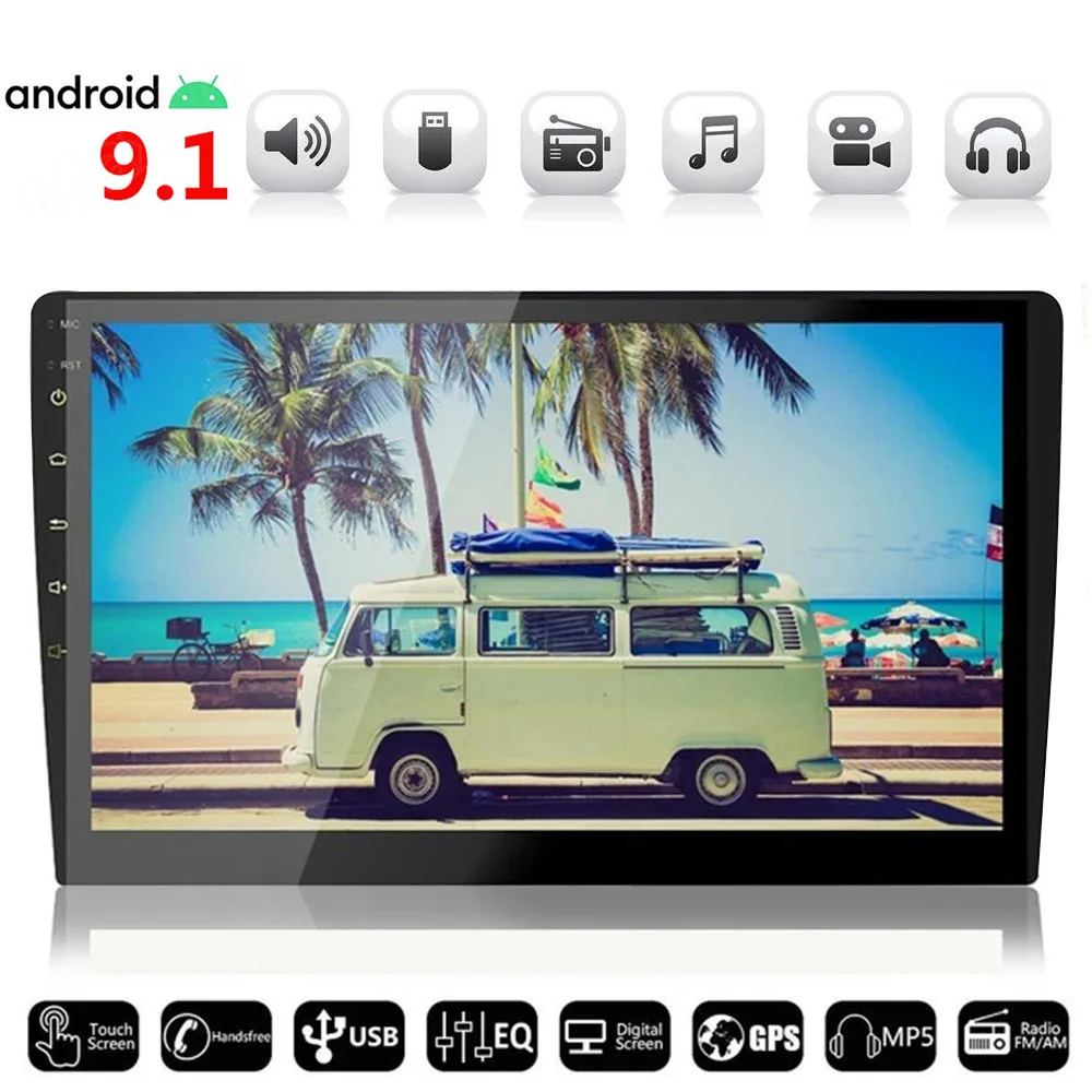 

Universal 2din Android 9.1 2+16/32G Car Radio 9/10.1 inch Multimedia GPS WIFI Autoradio Touch Screen BT FM Audio Car Stereo