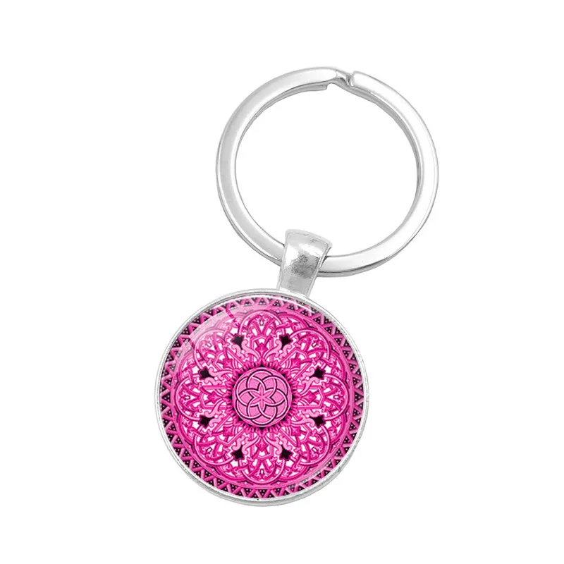 

Europe And America Hot Selling Celtic Time Stone Keychain Cool Fashion Small Gifts Glass Pendant Key Chain