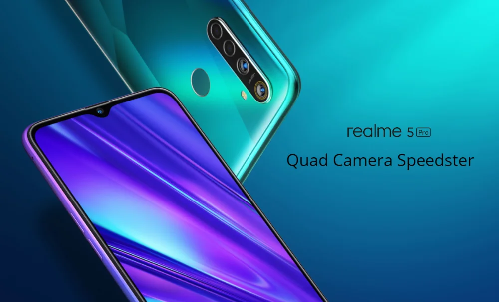 Глобальная версия realme 5 Pro R5 Pro 8GB 128GB Смартфон Snapdragon 712AIE 48MP Quad Camera 6,3 ''мобильный телефон VOOC 20W 4035mAh