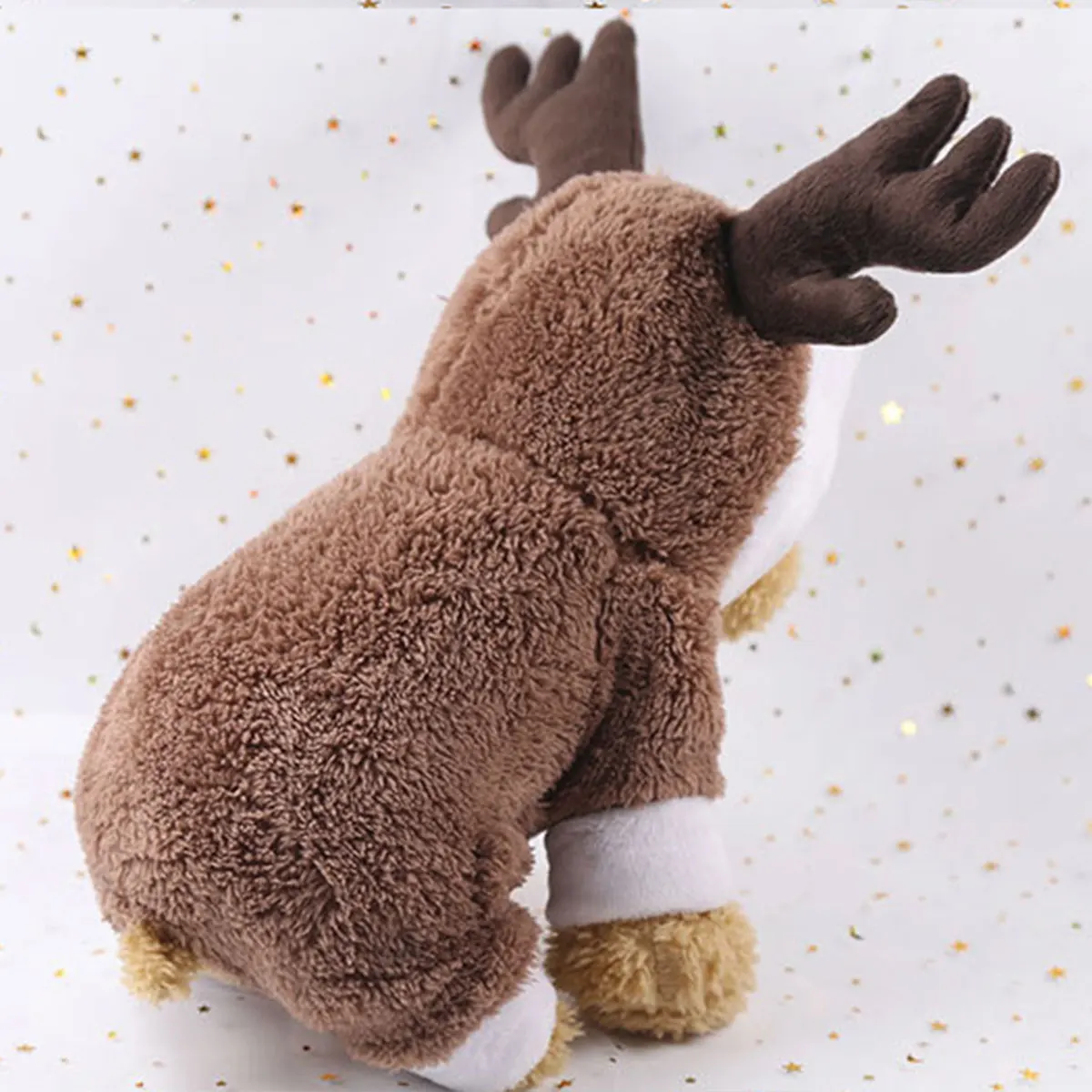 Autumn Winter Warm Thicken Pet Cat Dog Clothes Elk Print Hoodies Coat Clothing For Dog Cat 4