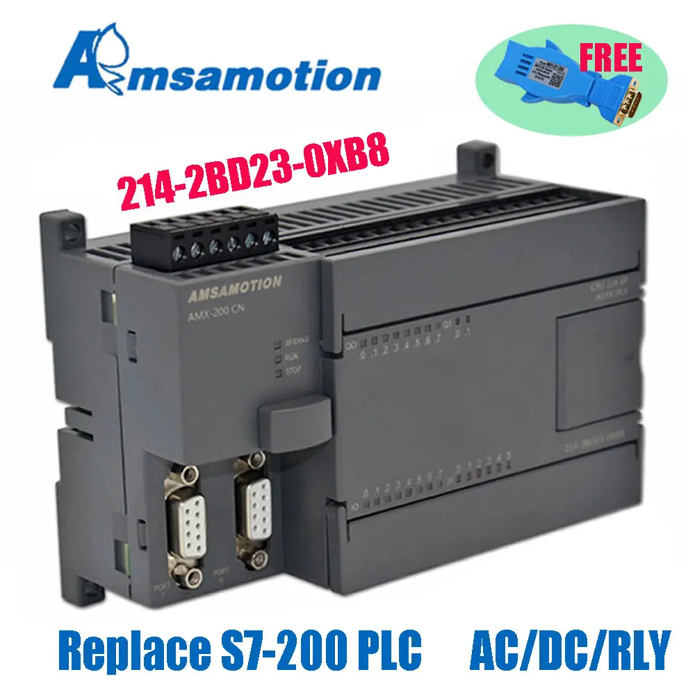 Replace S7-200 PLC CPU224XP PLC Programmable Controller Relay Output With WIFI Programming Adapter Free Amsamotion Factory Sale