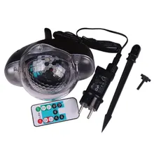 Снегопад светодиодный свет снежинка проектор лампа водонепроницаемый открытый пейзаж газон лампа Рождество праздник украшения прожектор