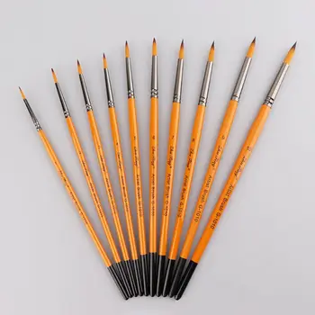 

Fine Hand Painted Thin Pen Art Supplies Drawing Point Tip Watercolor Nylon Brush Acrylic Oil Painting Craft
