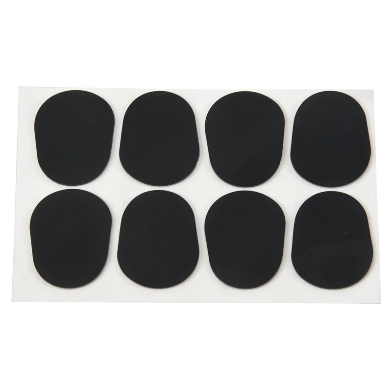 

8pcs Alto/Tenor Saxophone Sax Mouthpiece Patches Pads Cushions Black---0.8mm