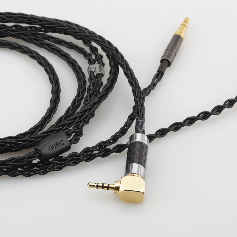 Audiocrast 8 Cores Headphone Earphone Cable For Denon AH D600 D7100 Hifiman Sundara Ananda HE1000se HE6se he400
